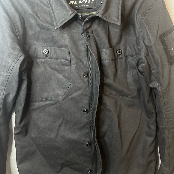 REV’IT! Worker Armored Motorcycle Overshirt, Small, CE Armor, Black - Picture 9 of 16